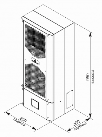 Кондиционер для шкафа настенный нержавеющая сталь UNISPLIT MHW-215E(3)SS UNIcontroller